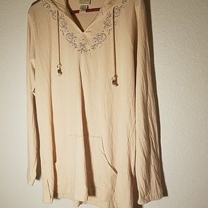 Artisans Embroidered Hoodie Sz XL